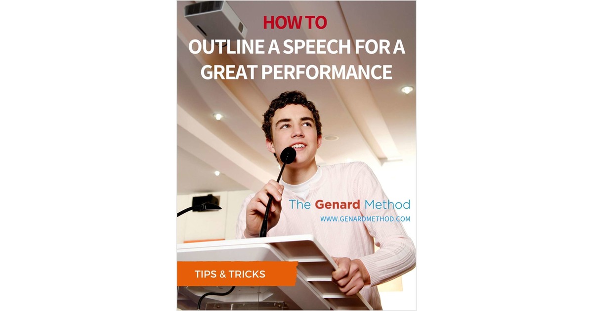 How to Outline a Speech for a Great Performance