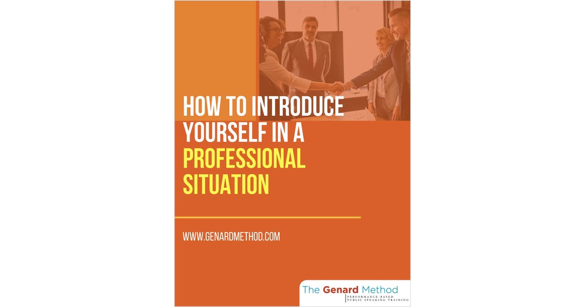 How to Introduce Yourself in a Professional Situation