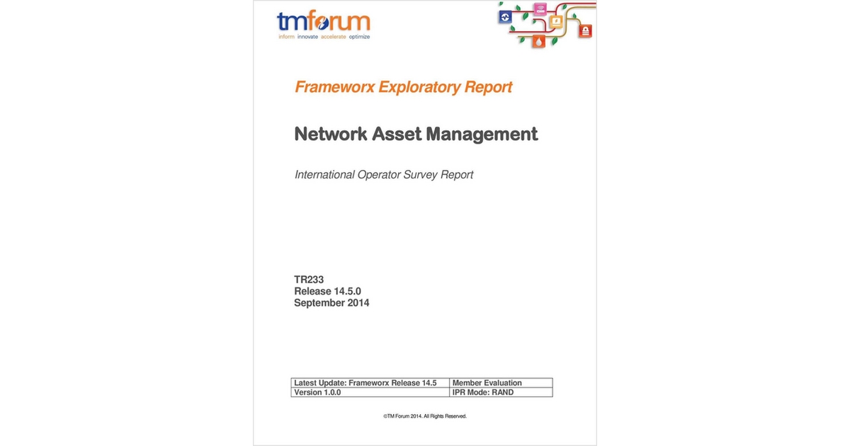 Network Asset Management Survey report 2014