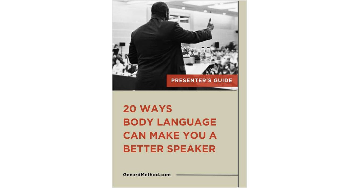 20 Ways Body Language Can Make You a Better Speaker