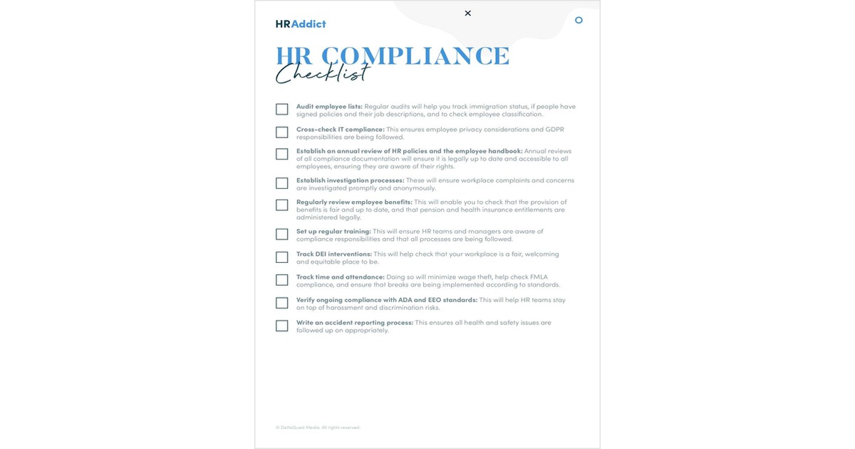 HR Compliance Checklist