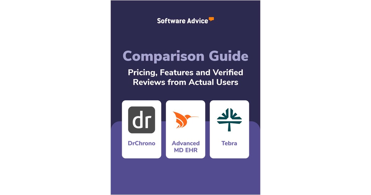 DrChrono vs. AdvancedMD EHR vs. Tebra (Formerly Kareo Billing)