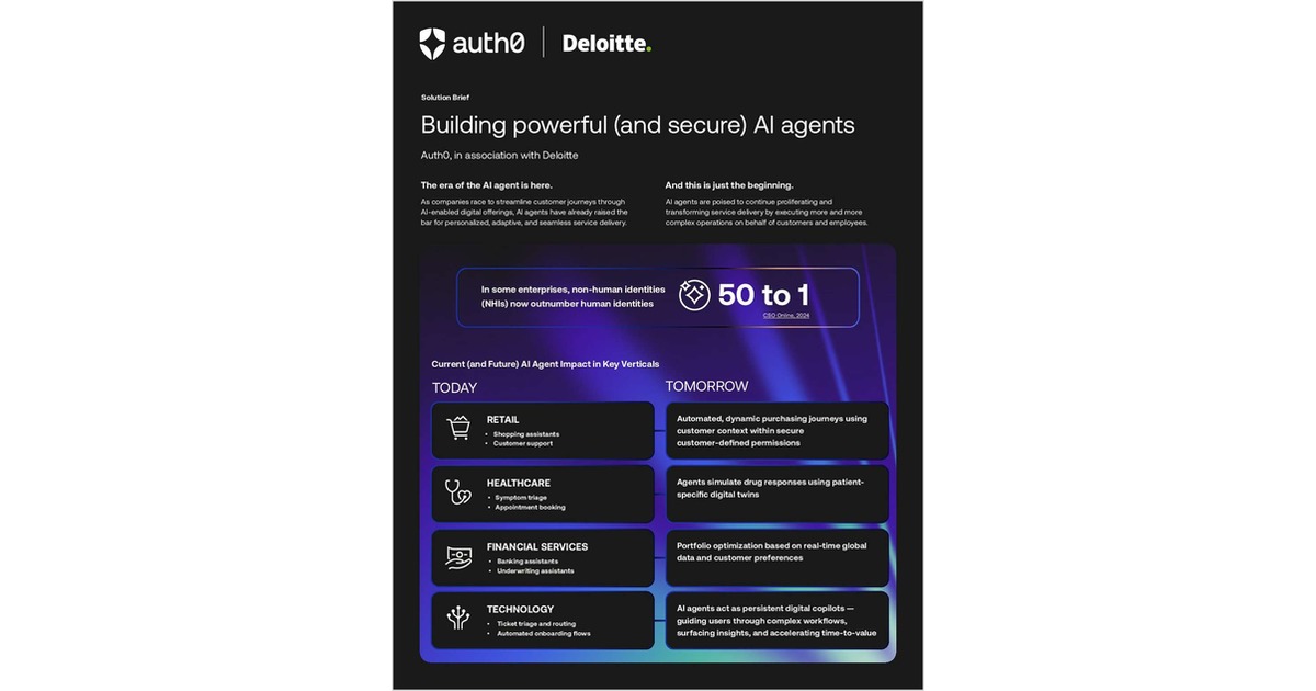 Deloitte & Auth0: Building powerful (and secure) AI agents